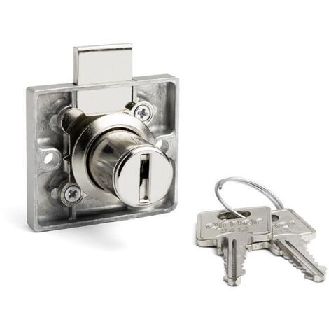 OJMAR cerradura cajón 16x22 acabado cromo amaestrada  u-261 , 0UNIDADES