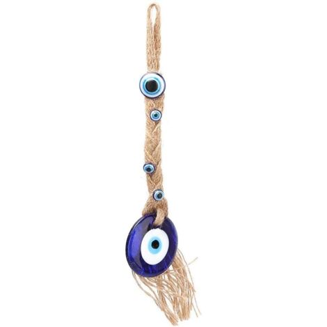 Ojo azul como protección para tu hogar, colgante amuleto de vidrio turco clásico con mal de ojo, paquete de 2