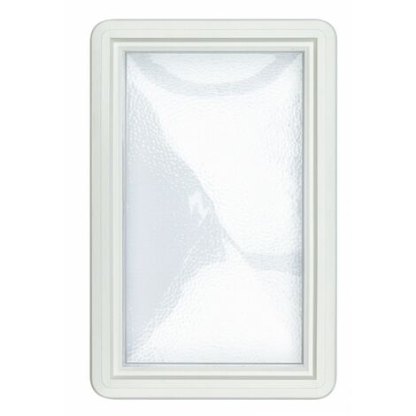 AUTRES Ojo de buey para puerta corredera de garaje, 37 x 23,5 cm, Espesor de 22 a 26 mm Centrale Brico