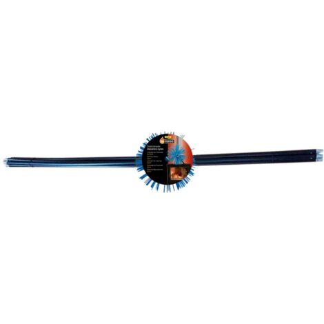 Okfuego kit deshollinador mecánico 4 x varilla 1,40 m (largo total 5,6 m) + erizo nylon 200 mm