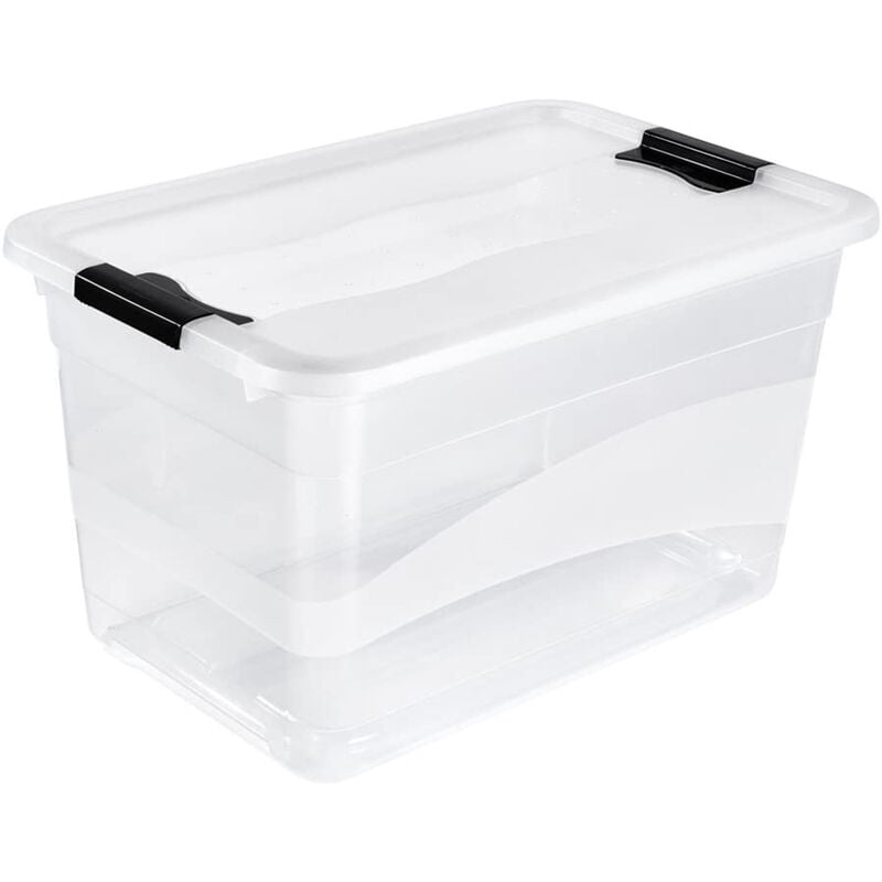 Keeeper Boîte de Rangement avec Système Air Control, 33 x 19,5 x 12 cm, 5,6 l, Bea, Transparent