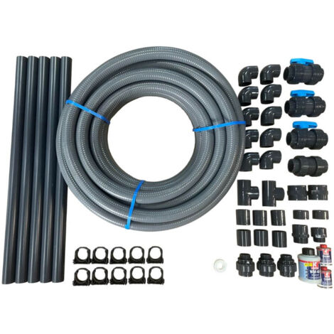 OKU PVC-Verrohrungsset für OKU Styroporpool Prestige
