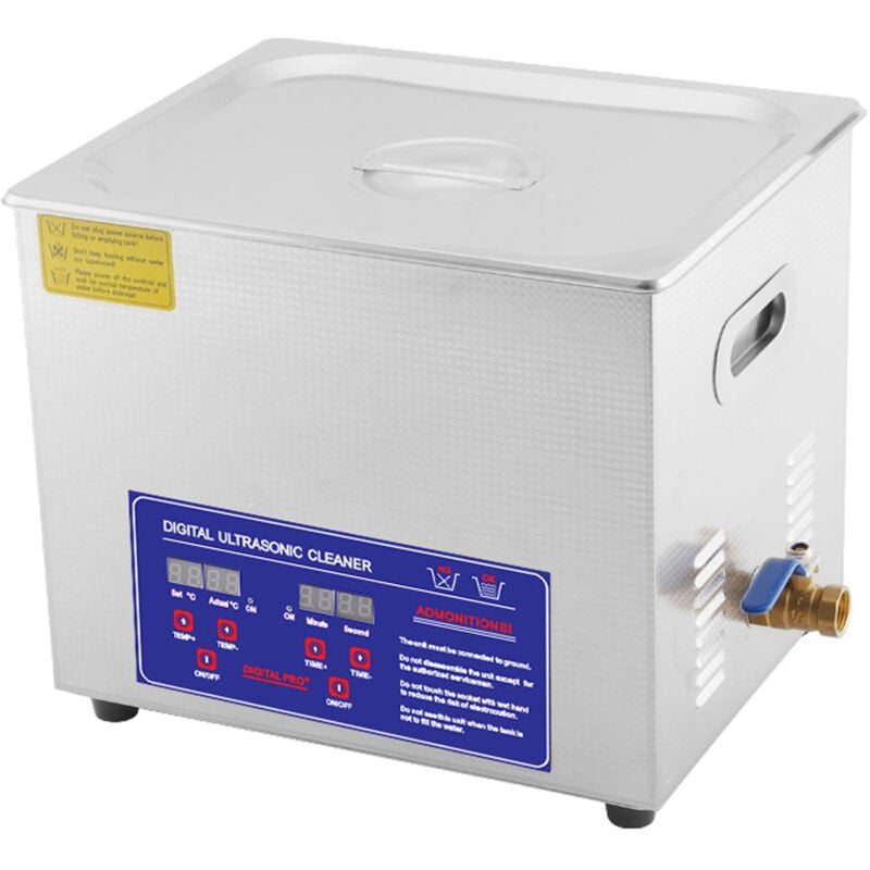 Nettoyeur a Ultrasons Machine 10L Nettoyage Bijoux avec Minuterie Numerique, Chauffage Okwish