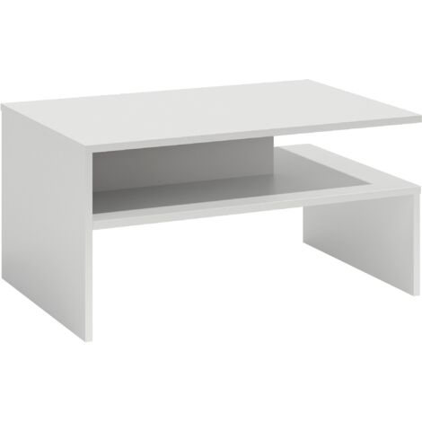 OLA COUCHTISCH WOHNZIMMER WEISS 100x48x50