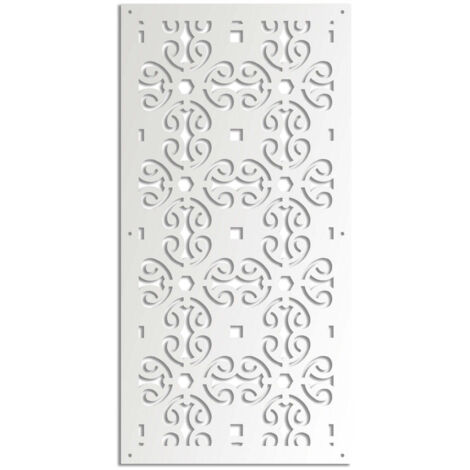 OLD KEY - Pannello in PVC traforato - Parasole - Colore: bianco - Misura: 50x150 cm