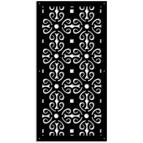 OLD KEY - Pannello in PVC traforato - Parasole - Misura: 50x150 cm - Colore: nero