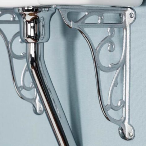 Old London Chrome High Level Flush Pipe Pack - FA313