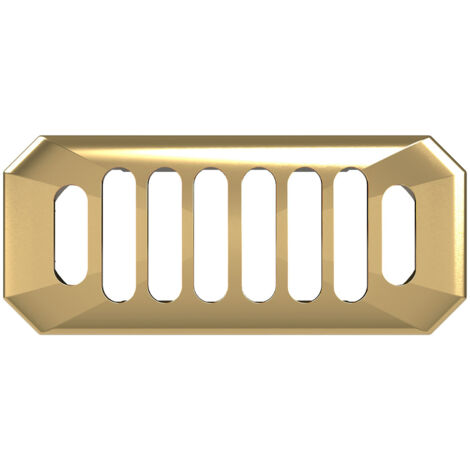 Old London Richmond Brushed Brass Overflow Cover - OVFL03C