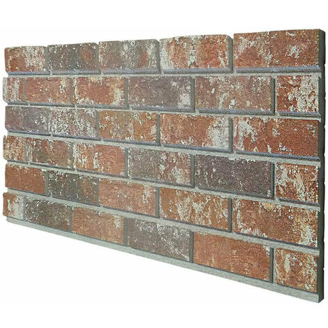 Old Manchester - Pannello finto Mattone in EPS Resinato Misura 100x50 cm Spessore 2 Cm