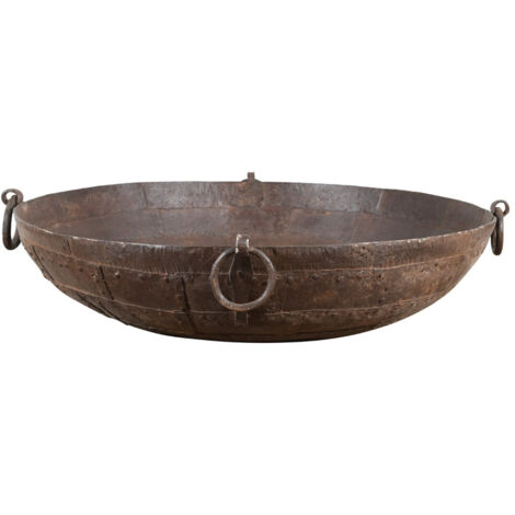 OLD WROUGHT IRON CONTAINER