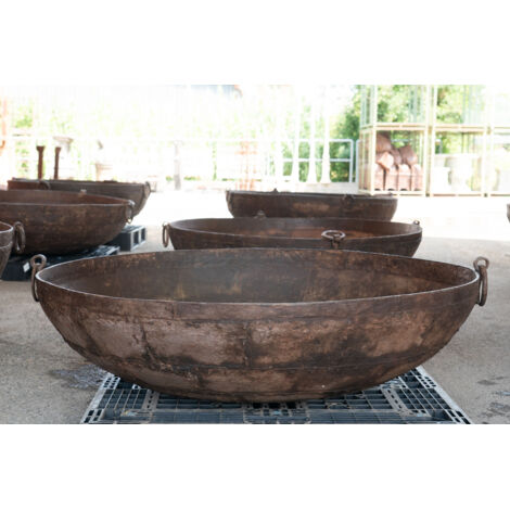 OLD WROUGHT IRON CONTAINER