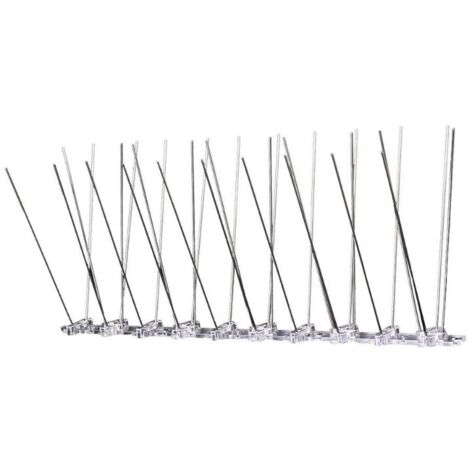 OLDISFER hilera antipalomas s80 1,5mt  blister , Blister con 6 tiras hilera antipalomas Longitud total de las 6 tiras 1,5 mts Púas de acero inoxidable En base de polica