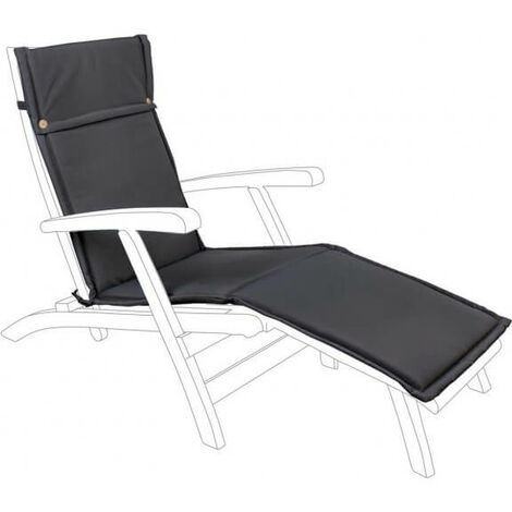 Olefin Anthrazit Steamer abnehmbares Outdoor-Kissen