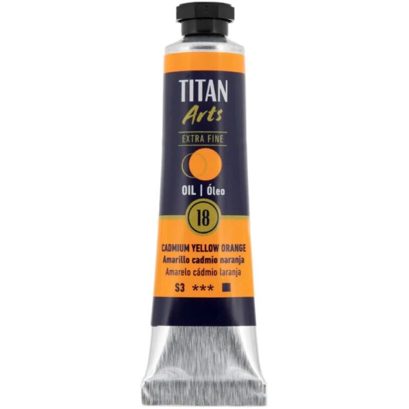 

OLEO EXTRA FINO TITAN 20 ML | COLOR: 18 AMARILLO CADMIO NARANJA serie 3 - 18 AMARILLO CADMIO NARANJA serie 3