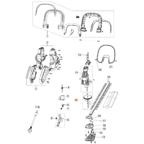 Oleo Mac – Kit de coupe-haies HC605E – Accessoire pour taille-haie – Longueur 60cm – Largeur 25cm – K43220035