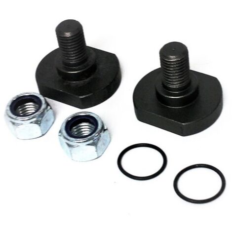 Oleo Mac – Kit visserie lame autoportée – Compatible avec Apache 92, Tuareg 92, Cheyenne 92 – Pour lames de tondeuse – Contenu : 2 écrous, 2 rondelles, 2 boulons