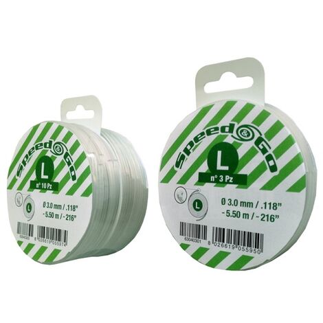 Oleo Mac – Recharge de fil 3mm x 5.5m pour tête de débroussailleuse – Lot de 10 disques – Compatible Gator SpeedLoad 24-550-B – Pour coupe précise