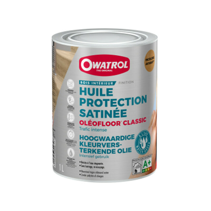 Owatrol - Huile de protection satinée oleofloor classic Incolore 1 Litre