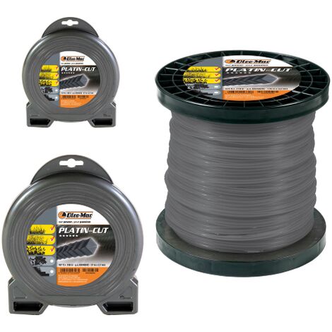 Oleomac PLATIN-CUT filo quadrato seghettato decespugliatore 3,5 mm, Lunghezza 32 m PLATIN CUT filo quadrato seghettato 3,5 mm X 32 m
