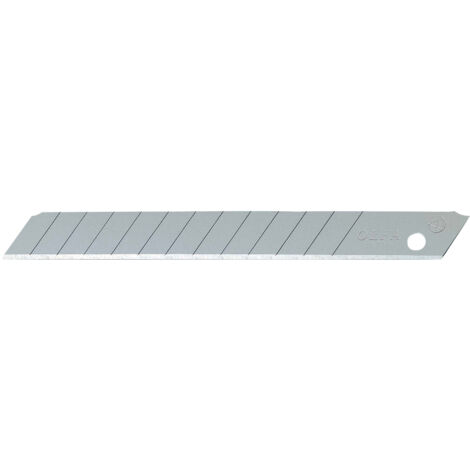 OLFA AB-10 PACK DE 10 CUCHILLAS TROCEABLES 9 MM PLATEADAS MEDIDAS 10 cuchillas de 9 mm. color Plateado en Blíster