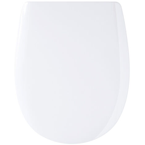 Olfa – Abattant wc en bois réticulé blanc déclipsable – Descente manuelle – Charnières inox anticorrosion – Adaptable à cuvettes NF