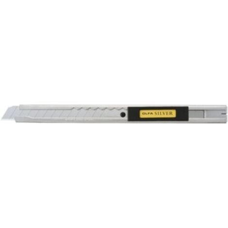 OLFA CUTTER 9 MM INOX SRV-1 C/BLOCCO AUTOMAT