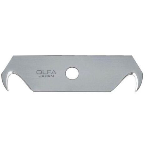 OLFA HOB-2 PACK DE 5 CUCHILLAS-GANCHO 64X17,5X0,4 MM PLATEADAS