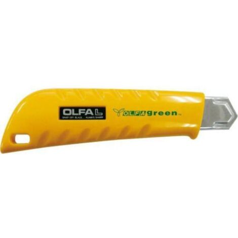 OLFA L-1GREEN CÚTER PLÁSTICO RECICLADO CON CUCHILLA DE 18 MM
