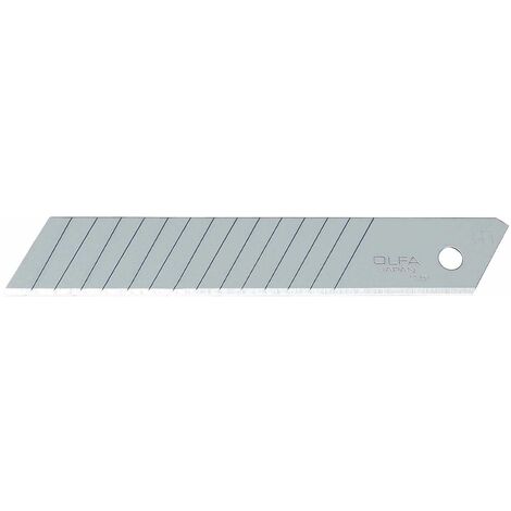 OLFA LBD-10 PACK DE 10 CUCHILLAS TROCEABLES 18 MM DOBLE SEGMENTO PLATEADAS CONTENIDO 10 uds