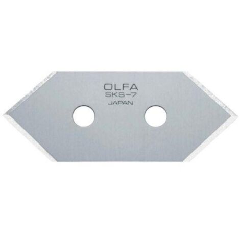 olfa-mcb-1-pack de 5 cuchillas corte 45  49x20x0,3 mm plateadas
