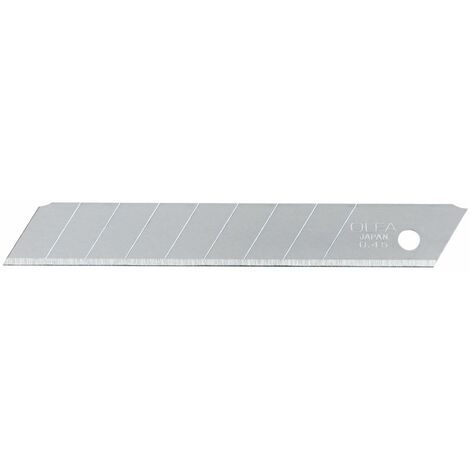 OLFA MTB-10B PACK DE 10 CUCHILLAS TROCEABLES 12,5 MM PLATEADAS ACABADO Negro