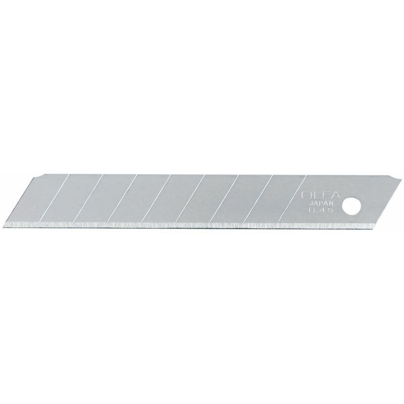 Olfa - MTB-10B pack de 10 cuchillas troceables 12,5 mm plateadas acabado Negro