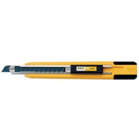 OLFA PA-2 CÚTER CON BLOQUEO AUTOMÁTICO, CAMBIO AUTOMÁTICO DE CUCHILLA, CARGADOR PARA 5 CUCHILLAS Y CUCHILLA 9MM