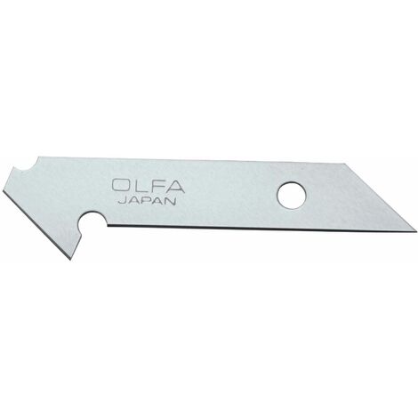 OLFA PB-450 PACK DE 5 CUCHILLAS PARA PLÁSTICO 8X0,55 MM PLATEADAS