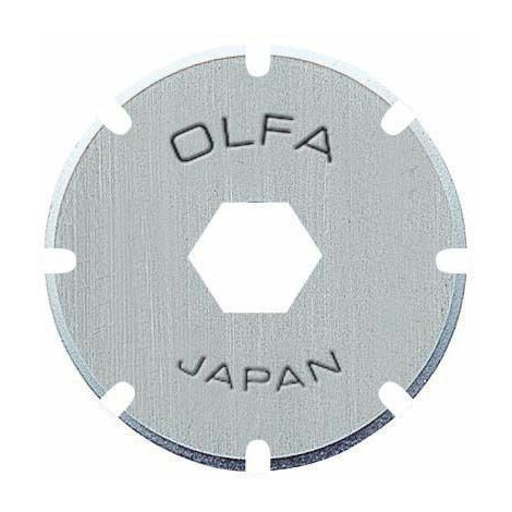 OLFA PRB18-2 PACK DE 2 CUCHILLAS CIRCULARES PERFORADORA 18X0,3 MM PLATEADAS