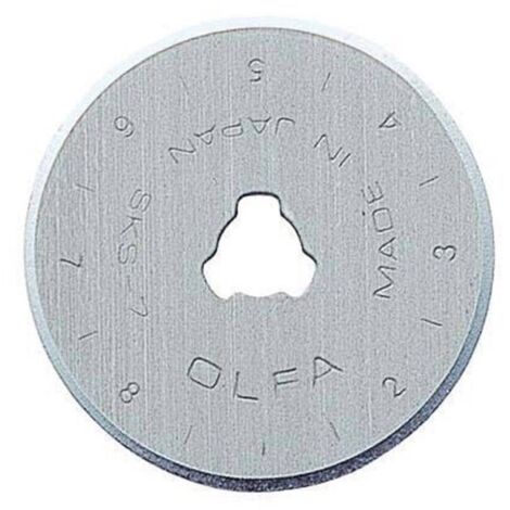 OLFA RB28-10 - Pack de 10 cuchillas circulares 28x0,3 mm plateadas