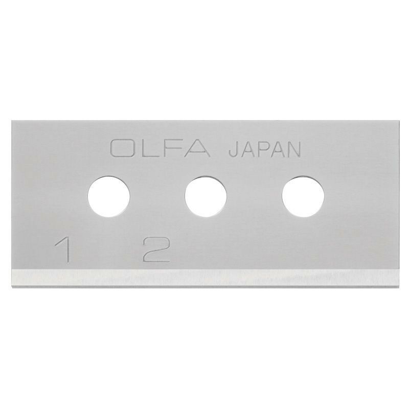 

SKB-10/10B - PACK DE 10 CUCHILLAS RECTANGULAR 40X17,8X0,4 MM PLATEADAS - Olfa