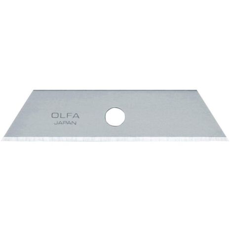 olfa-skb-2/50-pack de 50 cuchillas trapezoidales 72x17,5 mm plateadas