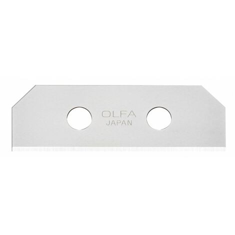 OLFA SKB-8/10B PACK DE 10 CUCHILLAS TRAPEZOIDALES 54X18X0,4 MM PLATEADAS