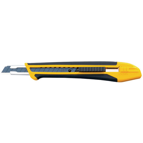 OLFA XA-1 CÚTER CON BLOQUEO AUTOMÁTICO, MANGO ANTIDESLIZANTE Y CUCHILLA DE 9 MM