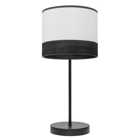 olga lampada da tavolo 1xe14 nero/bianco-nero-mad.black 42x18x18 cm