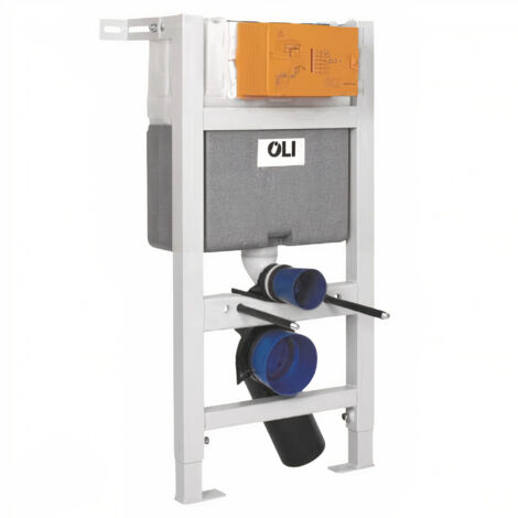 OLI Expert Plus Mechanical Low Height Concealed Cistern with Wall Frame and Top/Front Dual Flush