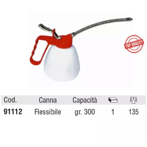OLIATORE OMMA IN PLASTICA CANNA FLESSIBILE GR.300