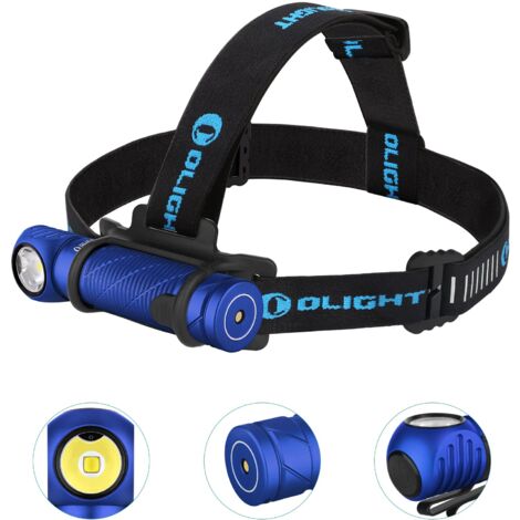 OLIGHT Perun 2 Lampada Frontale Multifunzionale Led USB Ricaricabile 2500 Lumen Torcia da Testa 166M IPX 8 Impermeabile per Lavoro e Attività all'Aperto Come Pesca, Corsa e Campeggio