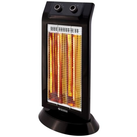 Olimpia Splendid 99579 Carbon Black Stufa a Infrarossi 1100 W, 220-240 V, Nero