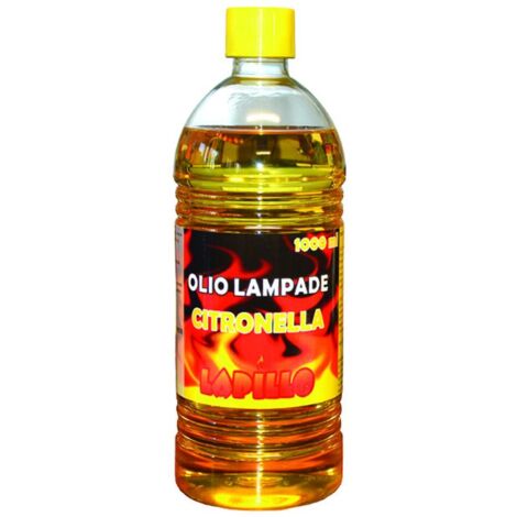 Olio alla citronella per lampade e torce - lt.1 in flacone - 12 pz