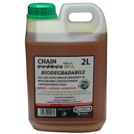 Olio lubrificante per catena motosega 1 Lt Fluido ecologico biodegradabile  Lubex