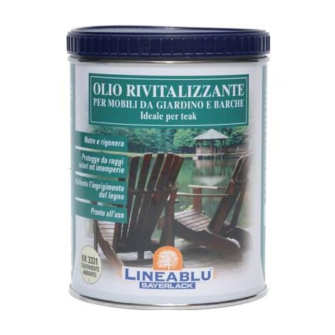 Olio per legno da giardino 0,75 L - Teak Biopin Nature