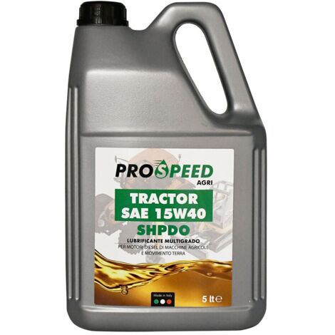 OLIO LUBRIFICANTE PER MACCHINE AGRICOLE 'TRACTOR' 15W40 - tipo SHPDO 4 PZ