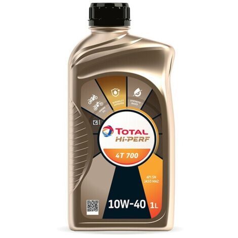 OLIO LUBRIFICANTE TOTAL HI-PERF 4T 700 10W40 1 L